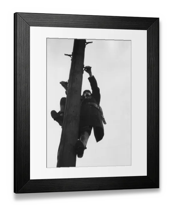 Framed Print : Climbing Pole Framed Print : Climbing Pole