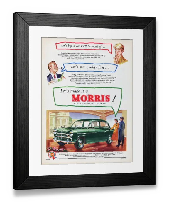 Framed Print : Morris Oxford Framed Print : Morris Oxford