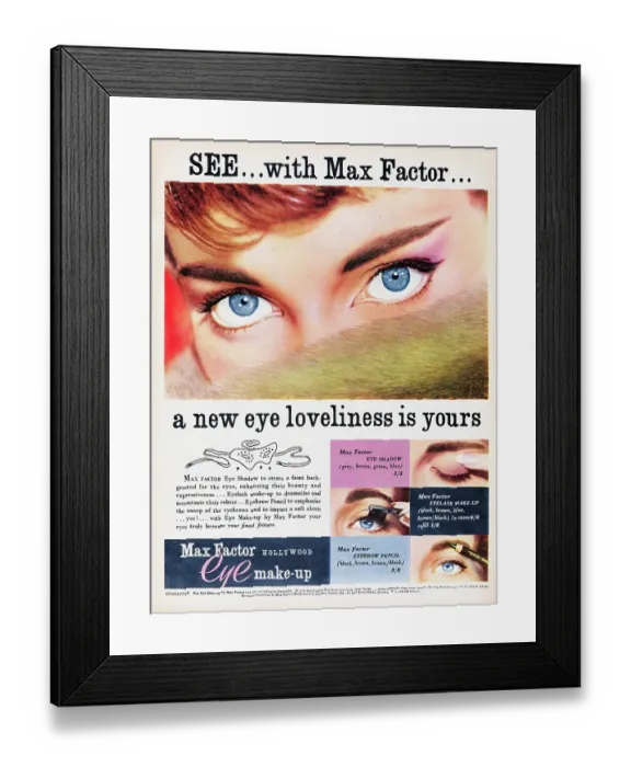 Framed Print : Max Factor Eye Shadow Framed Print : Max Factor Eye Shadow