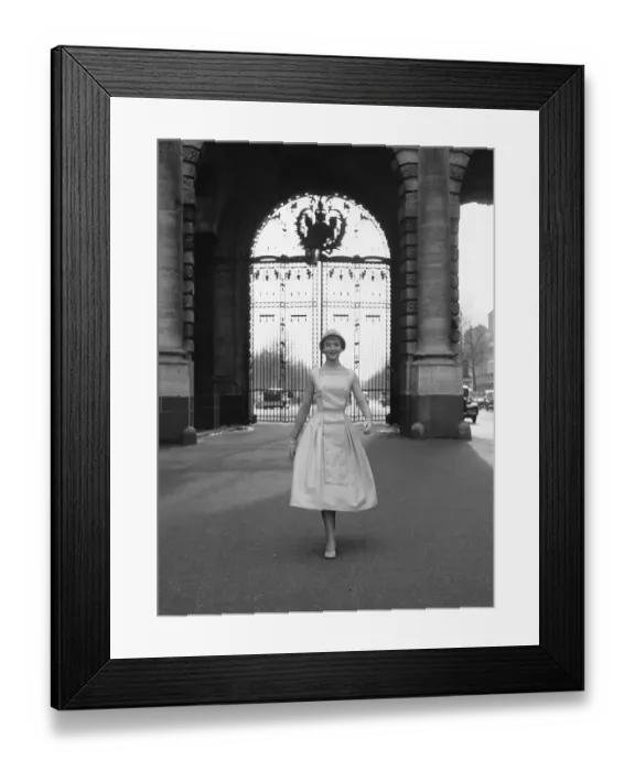 Framed Print : Modelling Dress Framed Print : Modelling Dress