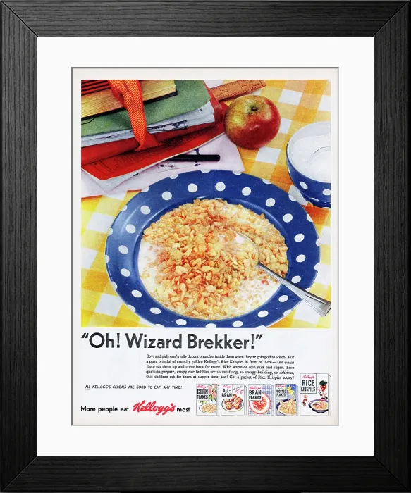 Framed Print : Kellogg's Rice Krispies Framed Print : Kellogg's Rice Krispies