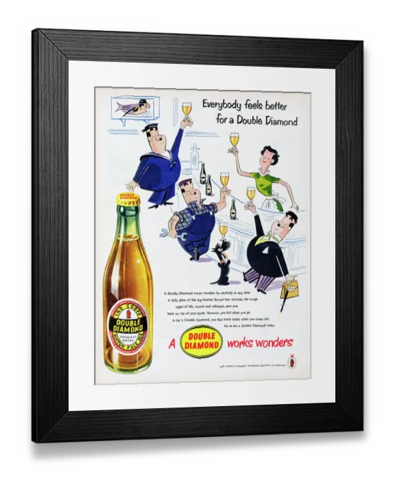 Framed Print : Double Diamond Burton Pale Ale Framed Print : Double Diamond Burton Pale Ale