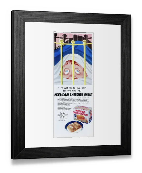 Framed Print : Welgar Shredded Wheat Framed Print : Welgar Shredded Wheat
