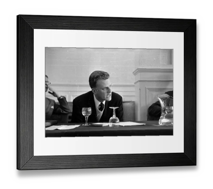 Framed Print : Billy Graham Speaks Framed Print : Billy Graham Speaks