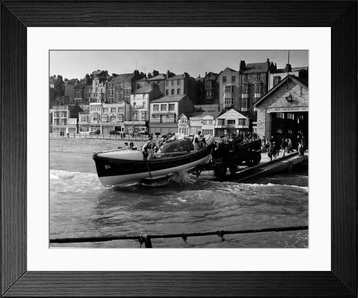 Framed Print : Lifeboat Launch Framed Print : Lifeboat Launch
