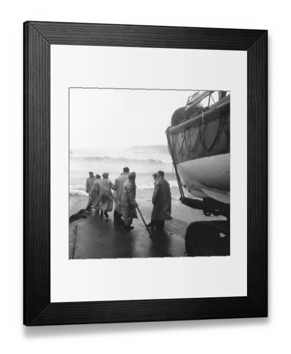 Framed Print : Lifeboat Men Framed Print : Lifeboat Men
