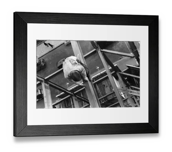 Framed Print : Scaffolder Framed Print : Scaffolder