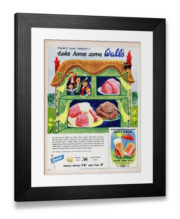 Framed Print : Wall's Ice Cream