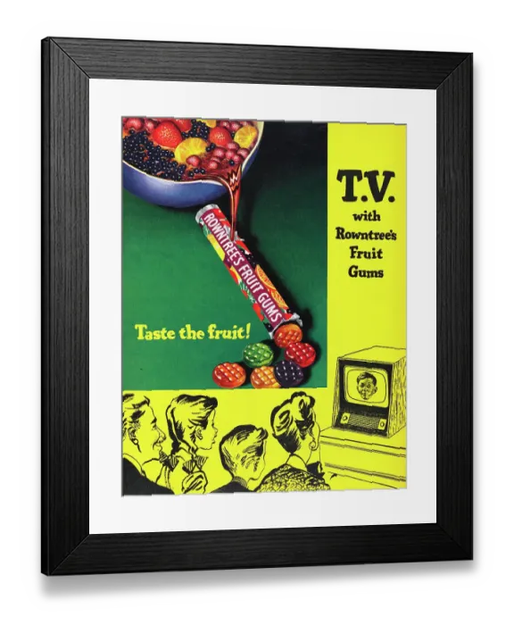Framed Print : Rowntree's Fruit Gums Framed Print : Rowntree's Fruit Gums