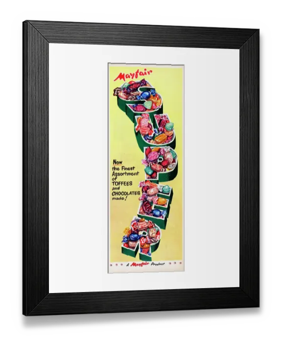 Framed Print : Mayfair Toffees And Chocolates Framed Print : Mayfair Toffees And Chocolates