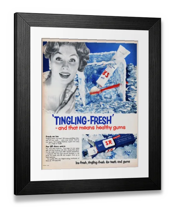 Framed Print : S.R. Toothpaste