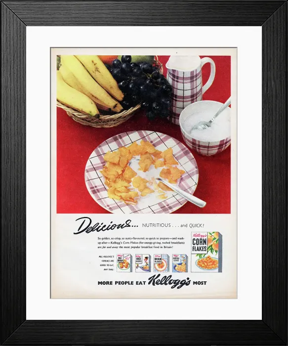 Framed Print : Kellogg's Corn Flakes Framed Print : Kellogg's Corn Flakes