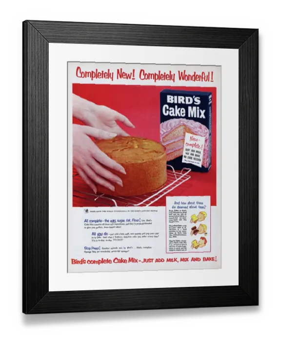 Framed Print : Bird's Cake Mix Framed Print : Bird's Cake Mix