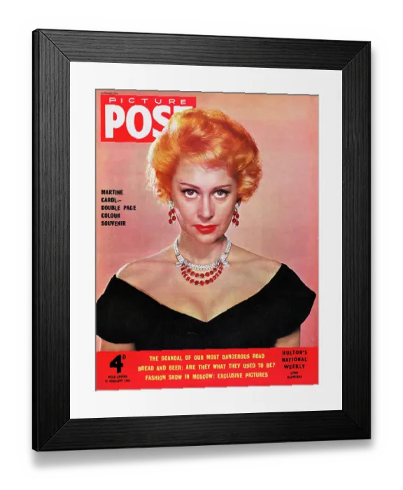 Framed Print : Martine Carol Framed Print : Martine Carol