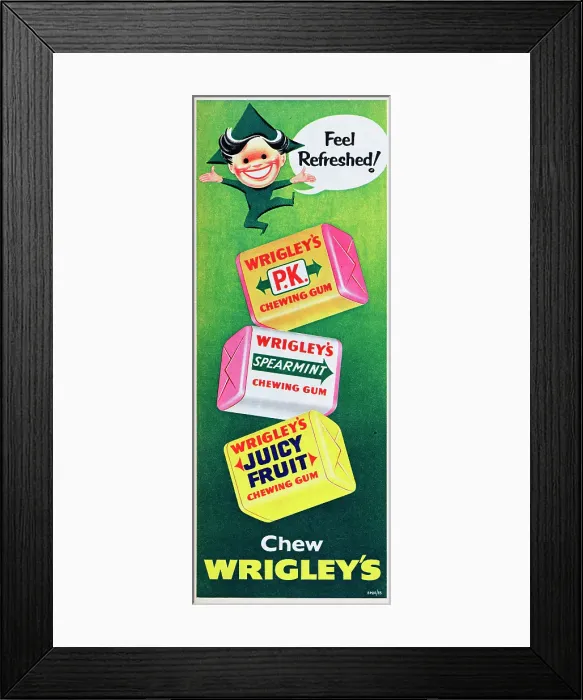 Framed Print : Chew Wrigley's Framed Print : Chew Wrigley's
