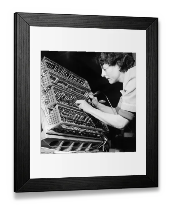 Framed Print : Electronic Brain