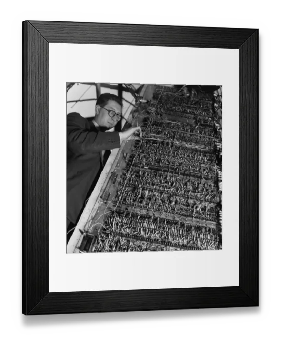 Framed Print : Electronic Brain