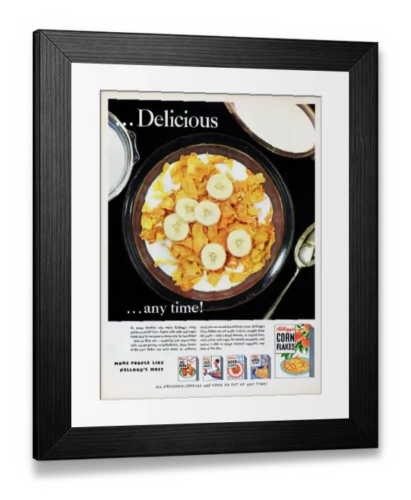 Framed Print : Kellogg's Corn Flakes Framed Print : Kellogg's Corn Flakes
