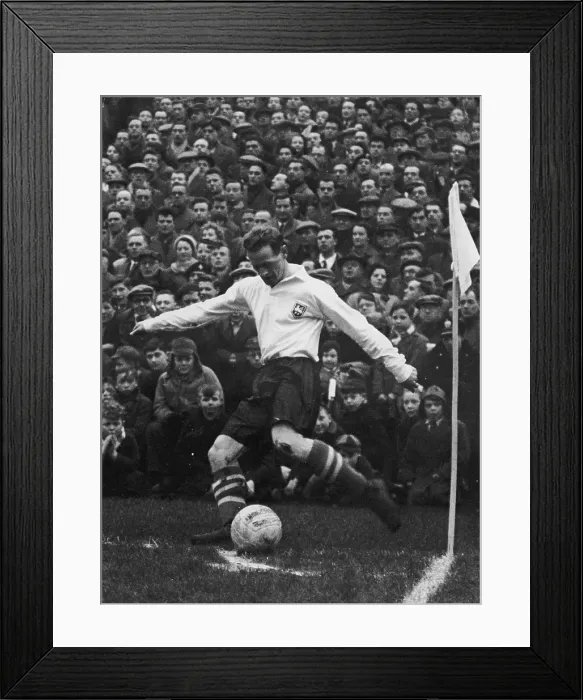 Framed Print : Finney Corner Kick Framed Print : Finney Corner Kick