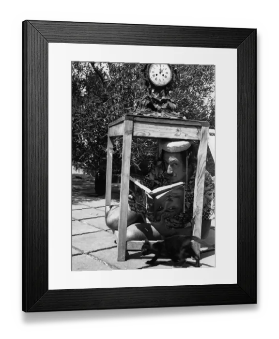 Framed Print : Dali Hides His Talent Framed Print : Dali Hides His Talent
