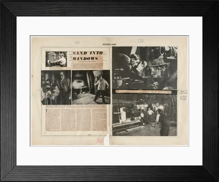 Framed Print : Picture Post Galley : Pilkington's Glassworks Framed Print : Picture Post Galley : Pilkington's Glassworks