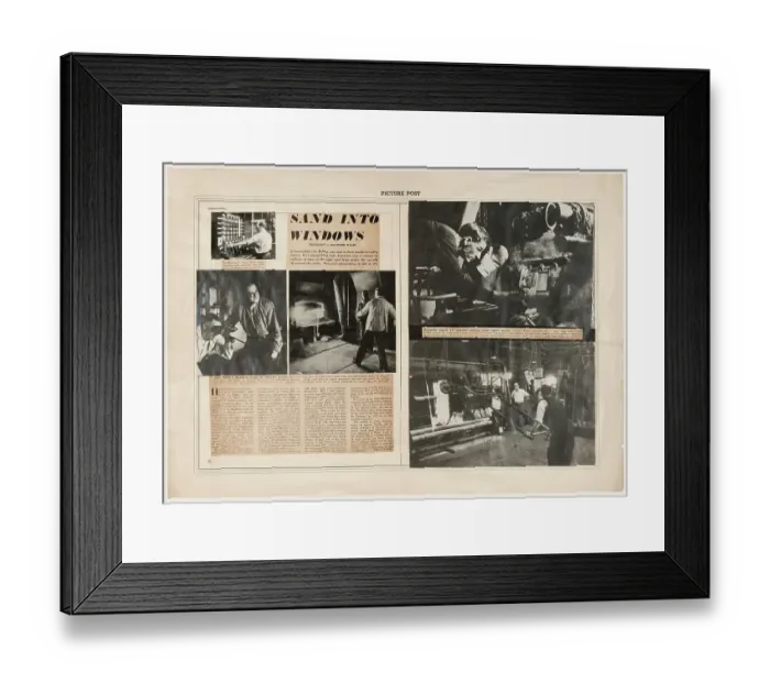 Framed Print : Picture Post Galley : Pilkington's Glassworks Framed Print : Picture Post Galley : Pilkington's Glassworks