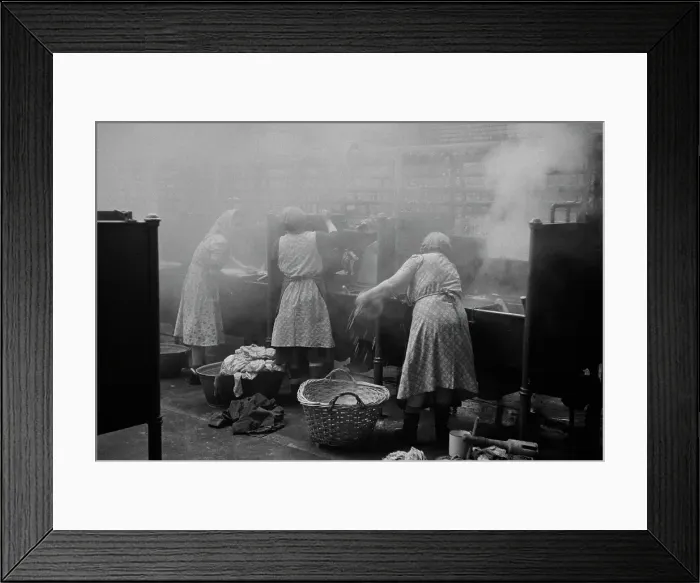Framed Print : A Newcastle Wash House, 1955 Framed Print : A Newcastle Wash House, 1955