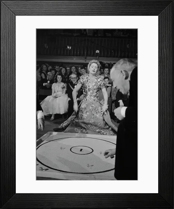 Framed Print : Lady Docker Plays Marbles Framed Print : Lady Docker Plays Marbles