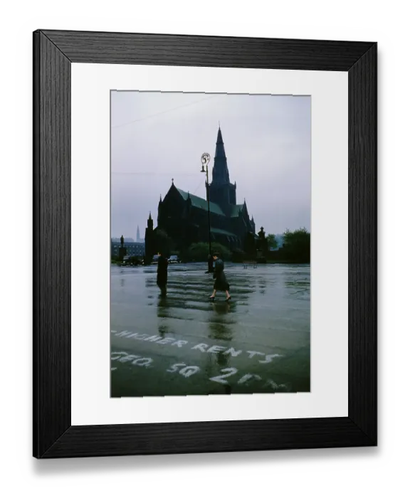 Framed Print : Glasgow Rain Framed Print : Glasgow Rain