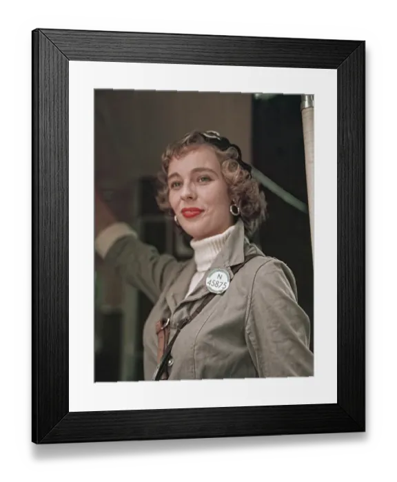 Framed Print : Bus Conductress Framed Print : Bus Conductress