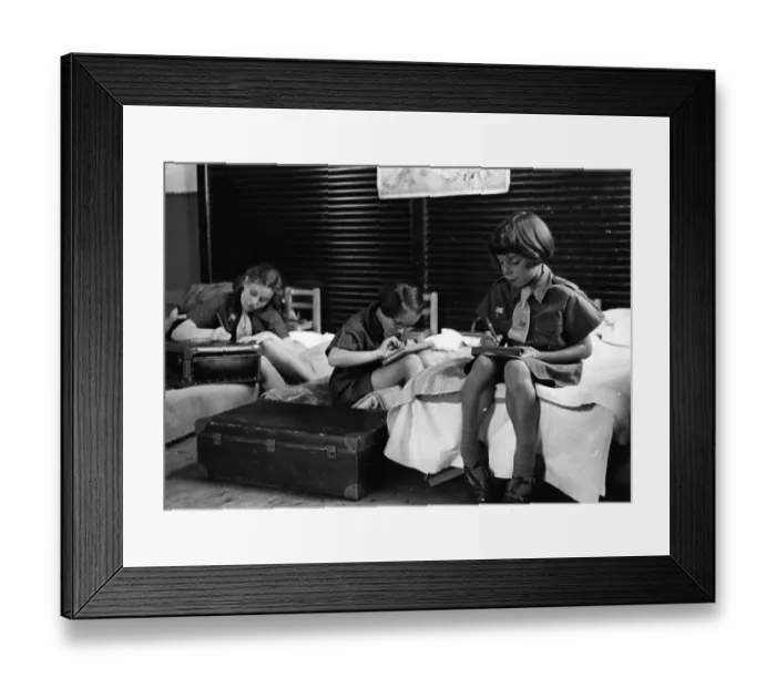 Framed Print : Girl Guides To Be Framed Print : Girl Guides To Be