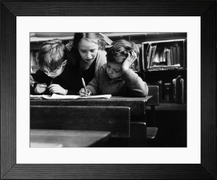 Framed Print : Writing Class Framed Print : Writing Class