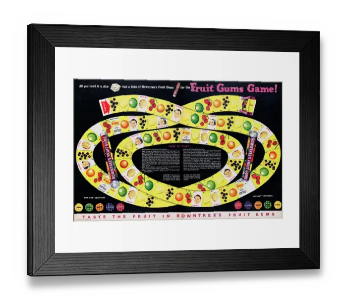 Framed Print : Rowntree's Fruit Gums Framed Print : Rowntree's Fruit Gums