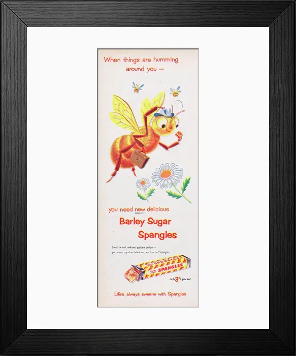 Framed Print : Barley Sugar Spangles