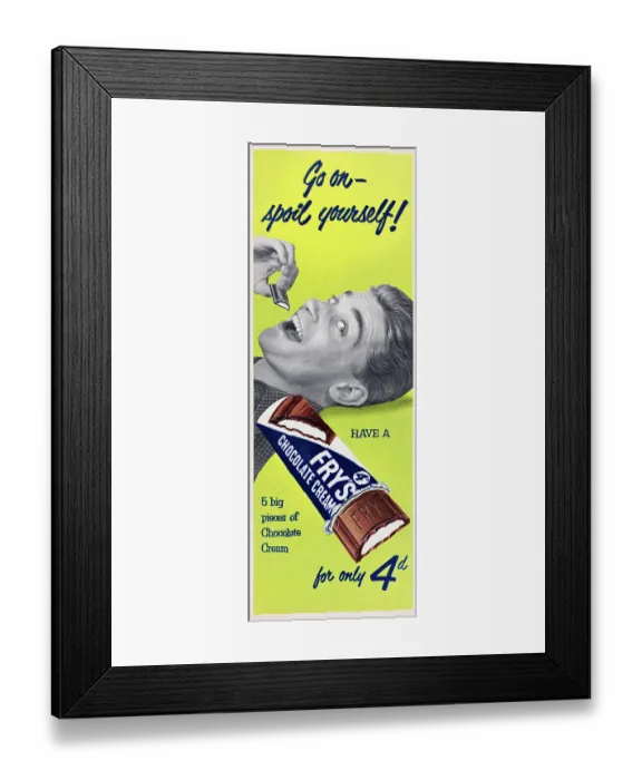 Framed Print : Fry's Chocolate Cream Framed Print : Fry's Chocolate Cream