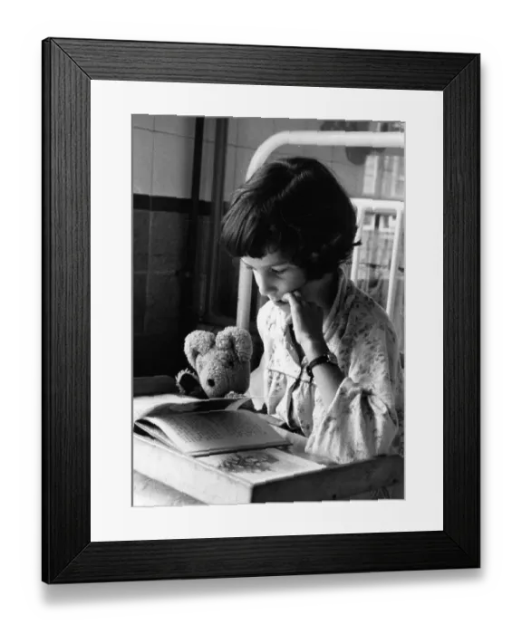 Framed Print : Hospital Reading Framed Print : Hospital Reading