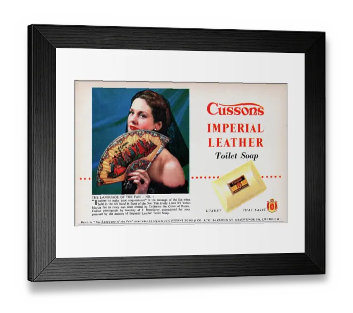 Framed Print : Cussons Imperial Leather Framed Print : Cussons Imperial Leather