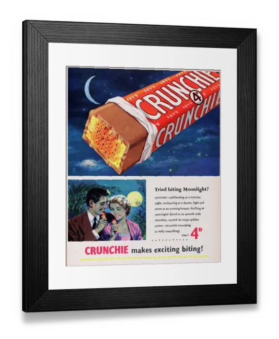 Framed Print : Fry's Crunchie
