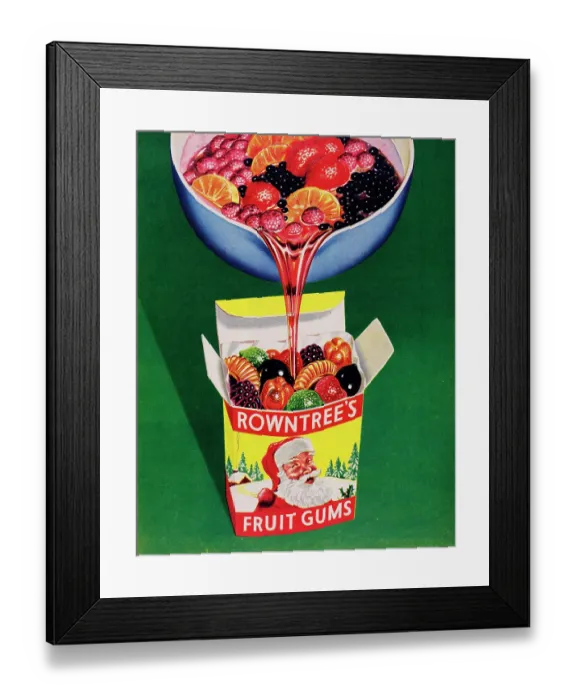 Framed Print : Rowntree's Fruit Gums Framed Print : Rowntree's Fruit Gums