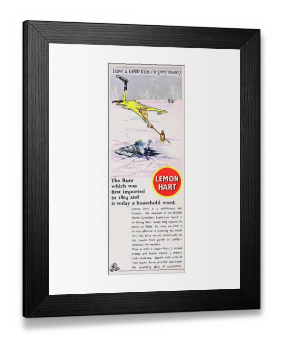 Framed Print : Lemon Hart Rum Framed Print : Lemon Hart Rum
