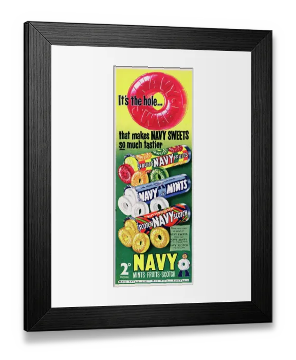 Framed Print : Navy Sweets Framed Print : Navy Sweets