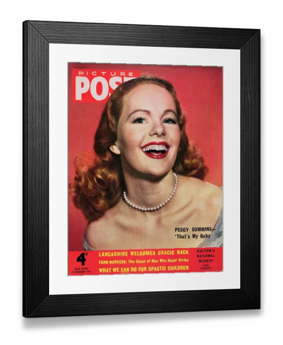 Framed Print : Peggy Cummins Framed Print : Peggy Cummins