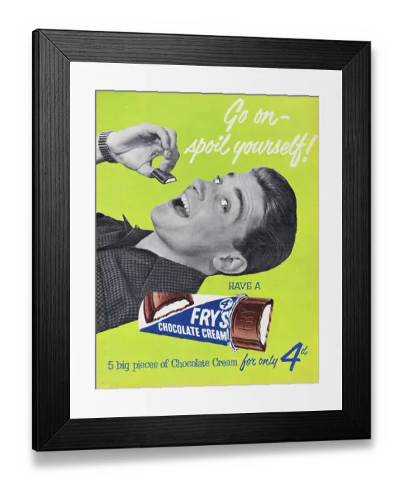 Framed Print : Fry's Chocolate Cream Framed Print : Fry's Chocolate Cream