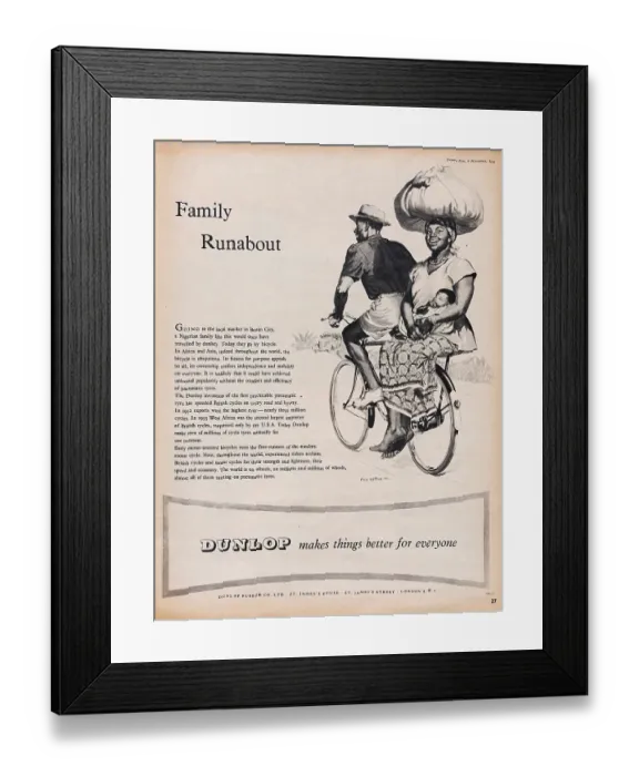 Framed Print : Dunlop Tyres Framed Print : Dunlop Tyres
