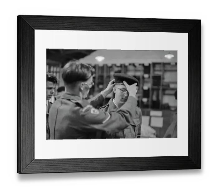 Framed Print : Conscript With Beret Framed Print : Conscript With Beret