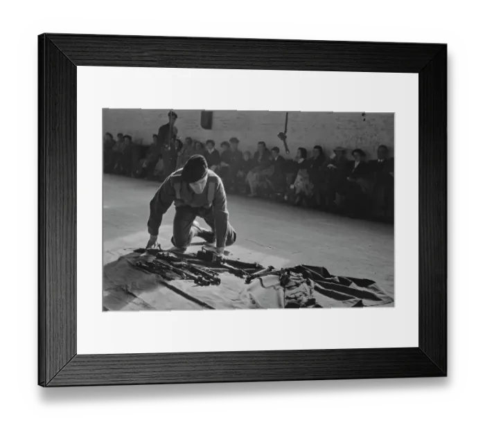 Framed Print : Drill Rifle Assembly Framed Print : Drill Rifle Assembly