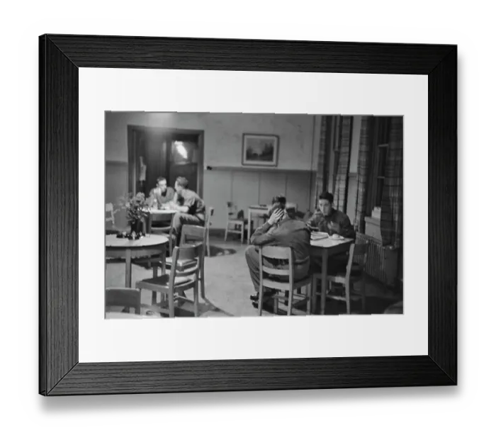 Framed Print : Recruits At Mealtime Framed Print : Recruits At Mealtime