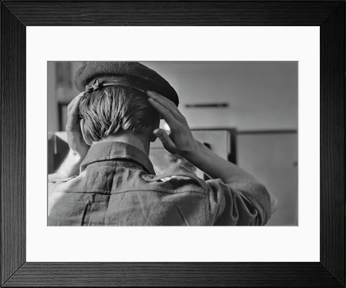 Framed Print : Recruit With Beret Framed Print : Recruit With Beret
