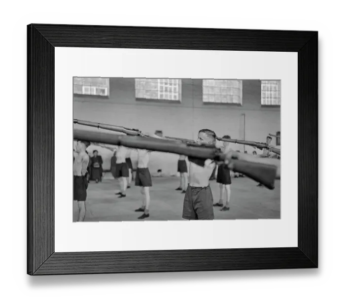 Framed Print : Firearms Display Framed Print : Firearms Display