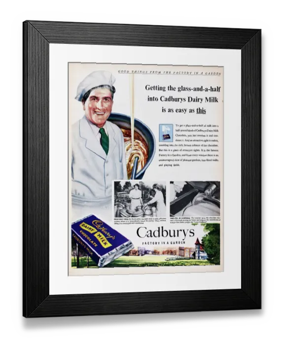 Framed Print : Cadbury's Dairy Milk